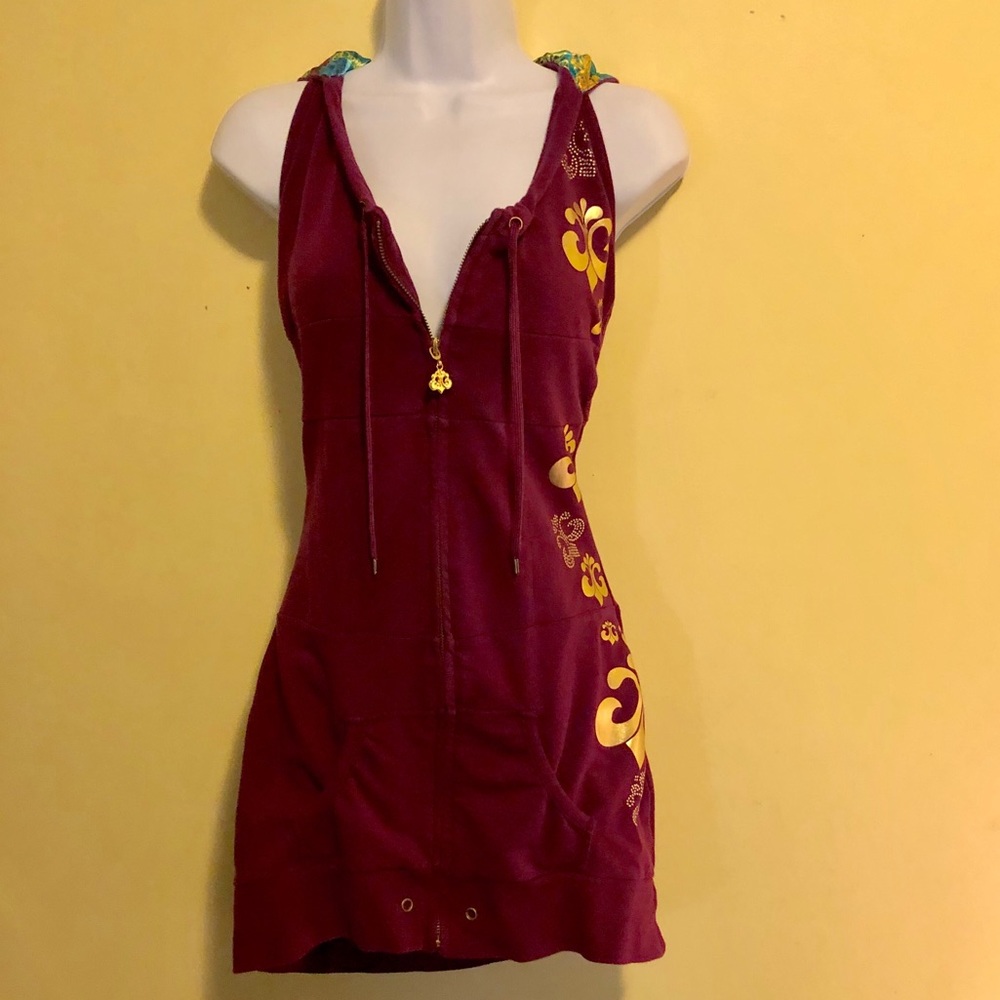 Dereon  Sleeveless Hoodie Size Juniors Medium - Picture 8 of 8